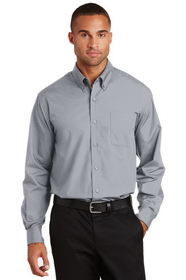 Custom Port Authority S632 Long Sleeve Value Poplin Shirt