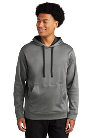 Sport-Tek ST264 PosiCharge Sport-Wick Heather Fleece Hooded Pullover