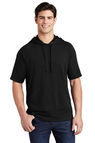 Sport-Tek ST297 PosiCharge Tri-Blend Wicking Fleece Short Sleeve Hooded Pullover