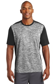 Sport-Tek ST395 PosiCharge Electric Heather Colorblock Tee