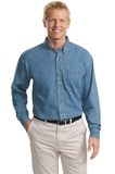 Custom Port Authority® Tall Long Sleeve Denim Shirt - TLS600