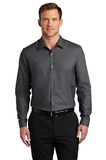 Custom Port Authority ® Pincheck Easy Care Shirt - W645
