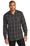 Port Authority® Long Sleeve Ombre Plaid Shirt - W672