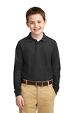 Custom Port Authority® Youth Long Sleeve Silk Touch™ Polo - Y500LS