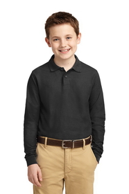 Port Authority&#174; Youth Long Sleeve Silk Touch&#153; Polo - Y500LS