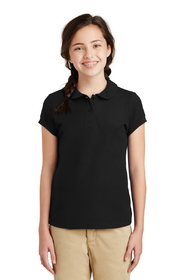 Port Authority&#174; Girls Silk Touch&#153; Peter Pan Collar Polo - YG503
