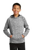Sport-Tek® Youth PosiCharge® Electric Heather Fleece Hooded Pullover - YST225