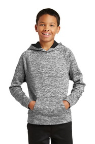 Sport-Tek YST225 Youth PosiCharge Electric Heather Fleece Hooded Pullover