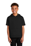 Sport-Tek ® Youth Sport-Wick ® Fleece Short Sleeve Hooded Pullover - YST251