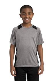 Custom Sport-Tek YST361 Youth Heather Colorblock Contender Tee