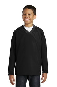 Custom Sport-Tek YST72 Youth V-Neck Raglan Wind Shirt