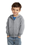 Port & Company® Toddler Core Fleece Full-Zip Hooded Sweatshirt - CAR78TZH