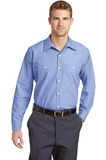 Custom Red Kap® Long Sleeve Striped Industrial Work Shirt - CS10