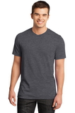 District DT1400 Young Mens Gravel 50/50 Notch Crew Tee