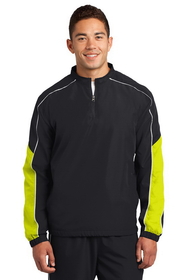 Sport-Tek JST64 Piped Colorblock 1/4-Zip Wind Shirt