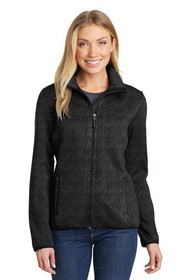 Custom Port Authority L232 Ladies Sweater Fleece Jacket