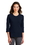 Custom Port Authority&#174; Ladies Modern Stretch Cotton 3/4-Sleeve Scoop Neck Shirt - L517