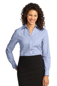 Custom Port Authority&#174; Ladies Crosshatch Easy Care Shirt - L640