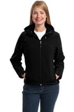 Port Authority® Ladies Textured Hooded Soft Shell Jacket - L706
