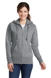 Custom Port & Company® Ladies Core Fleece Full-Zip Hooded Sweatshirt - LPC78ZH