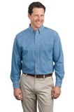 Custom Port Authority® Long Sleeve Denim Shirt - S600