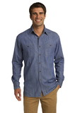 Custom Port Authority® Patch Pockets Denim Shirt - S652