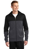 Sport-Tek® Tech Fleece Colorblock Full-Zip Hooded Jacket - ST245