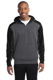 Sport-Tek® Tech Fleece Colorblock 1/4-Zip Hooded Sweatshirt - ST249