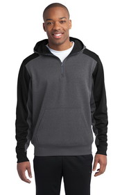 Custom Sport-Tek&#174; Tech Fleece Colorblock 1/4-Zip Hooded Sweatshirt - ST249