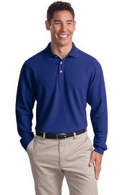 Custom Port Authority TLK800LS Tall Long Sleeve EZCotton Pique Polo