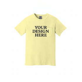 Custom Comfort Colors 6030 Heavyweight Ring Spun Pocket Tee