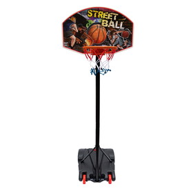 Hathaway BG50377 Street Ball GX 79-in High Adjustable Portable Basketball System - Black