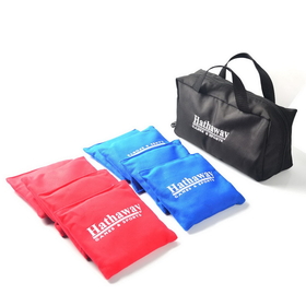 Hathaway BG5039 Regulation Cornhole Bag Set with Included Case - Red/Blue
