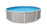 Blue Wave NB2522 Belize 15-ft Round 52-in Deep Steel Wall A/G Pool w/ 6-in Top Rail