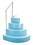 Blue Wave NE100BL Wedding Cake Step w/ Liner Step Pad