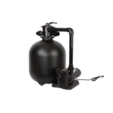 FlowXtreme NE4501 Pro 22-in 300 lb Sand Filter System with 1.5 HP Pump for AG Pools