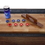 Hathaway BG1205 Challenger 9-Ft Shuffleboard Table w Walnut Finish, Hardwood Playfield, Storage Cabinets