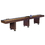 Hathaway BG1205 Challenger 9-Ft Shuffleboard Table w Walnut Finish, Hardwood Playfield, Storage Cabinets