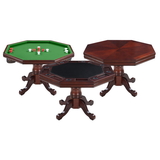 Hathaway BG2366T Kingston Walnut 3-in-1 Poker Table