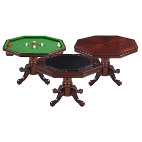 Hathaway BG2366T KiBGston Walnut 3-in-1 Poker Table