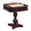 Hathaway BG2995 Fortress Chess, Checkers & Backgammon Pedestal Game Table & Chairs Set - Mahogany