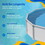 Blue Wave NL322-20 Round Blue Standard Gauge Overlap Liner - 48/54-in Deep