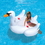 Blue Wave NT2672 Elegant Giant Swan 73-in Inflatable Ride-On Pool Float