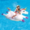 Blue Wave NT2697 Cloud Rider Rainbow Unicorn Inflatable Ride-On Pool Float