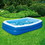 Blue Wave NT6123 103in x 69in x 22in Deep Inflatable Rectangular Family Pool w/Cover