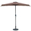 Island Umbrella NU5409CF Lanai 9-ft Half Umbrella in Coffee Polyester