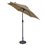 Island Umbrella NU5447ST Bistro 7.5-ft Hexagonal Market Umbrella - Stone Olefin Canopy