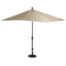 Island Umbrella NU5448SS Caspian 8-ft x 10-ft Rectangular Market Umbrella - Stone Sunbrella Canopy