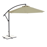 Island Umbrella NU6400B Santiago 10-ft Octagonal Cantilever Umbrella - Beige Sunbrella Canopy