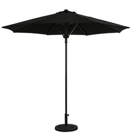 Island Umbrella NU6839 Cabo II 9-ft Spring-Up Octagonal Market Umbrella - Breez-Tex - Black